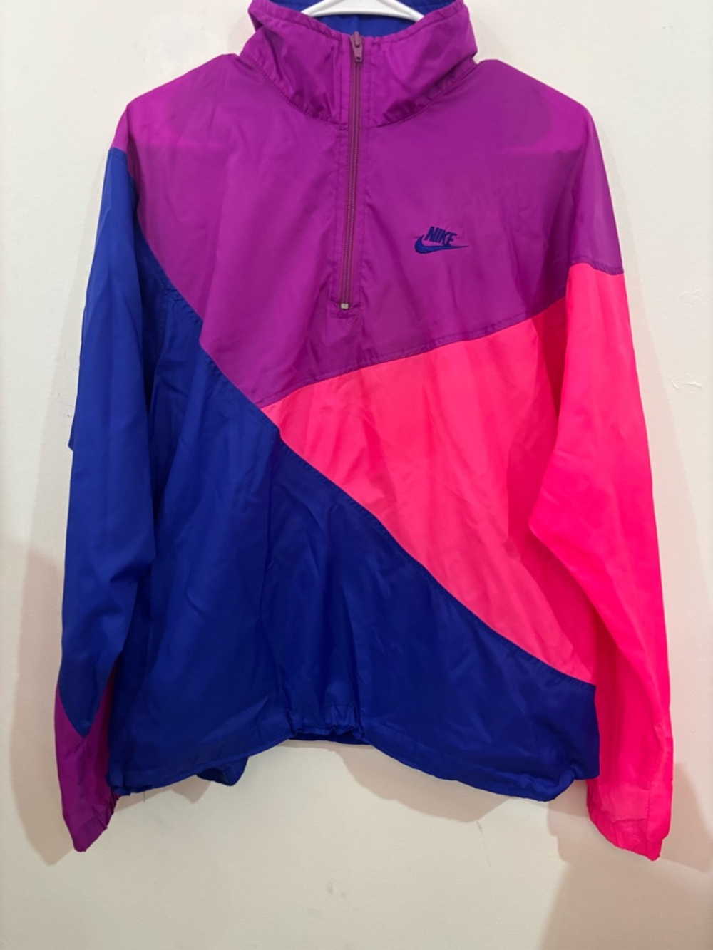 Nike Colorblock Windbreaker - Blue, Magenta, Hot Pink